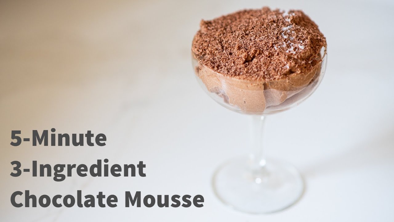 3-Ingredient Chocolate Mousse in 5 Minutes | Not a Master, Not a Chef