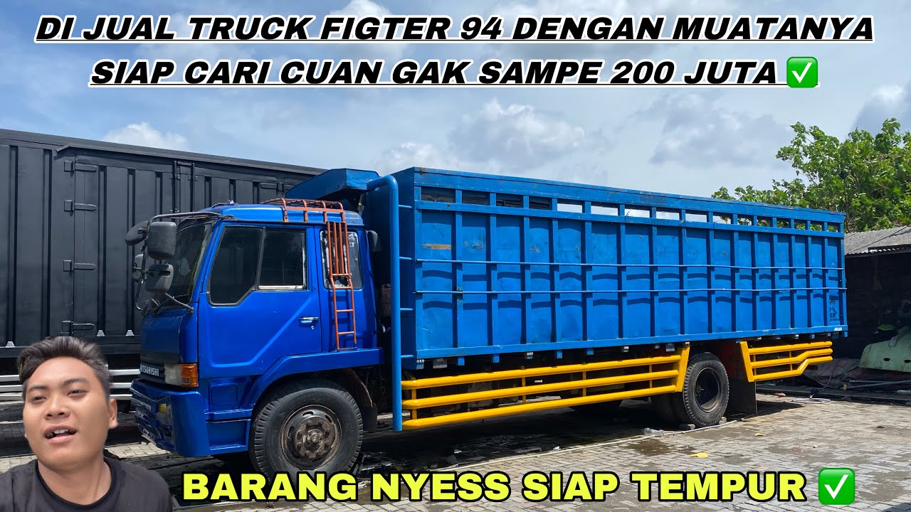 TRUCK FIGTER TAHUN 94 DI JUAL DENGAN MUATANYA BISA KES BISA KREDIT 👍 GAK SAMPE 200 JUTA ✅