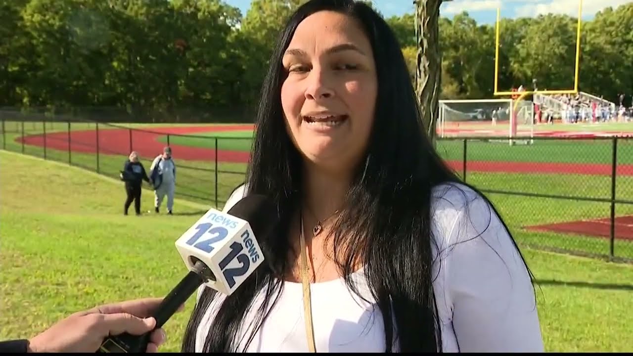 'A beautiful personality.' Slain football teammate remembered at Half Hollow Hills West game