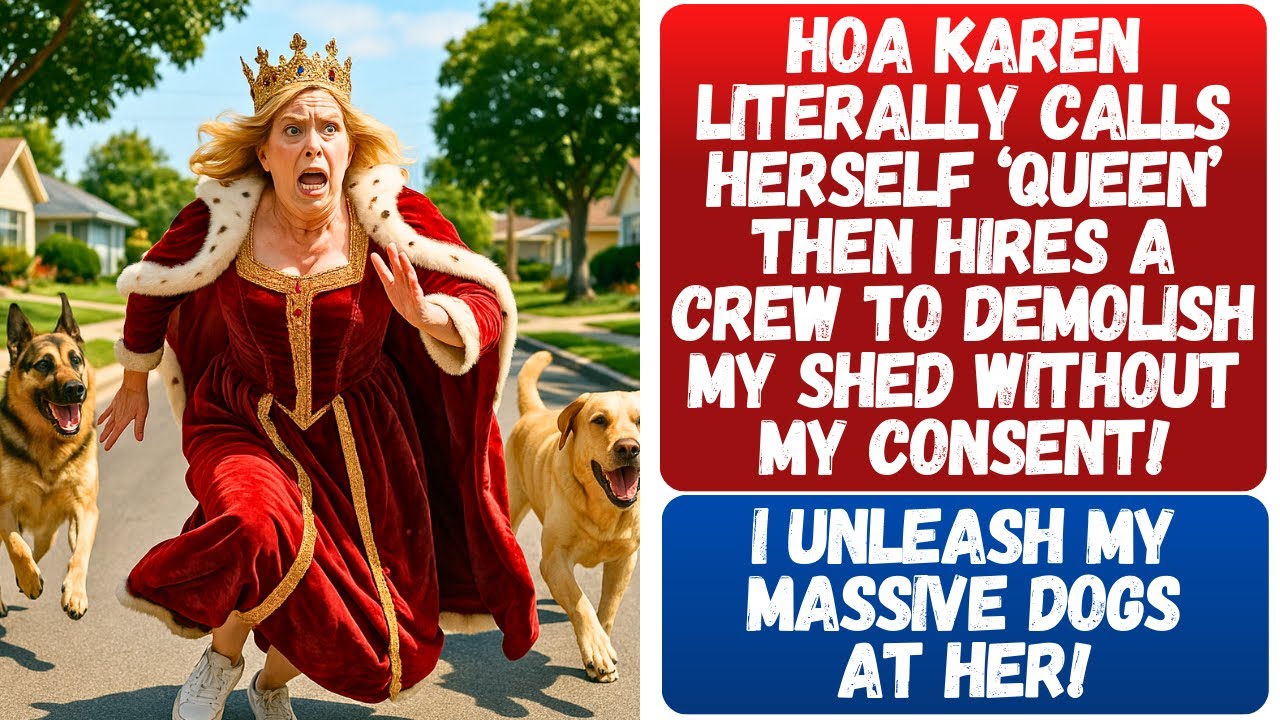 HOA KAREN LITERALLY CALLS HERSELF ‘QUEEN’ THEN HIRES A CREW TO DEMOLISH MY SHED WITHOUT MY CONSENT!