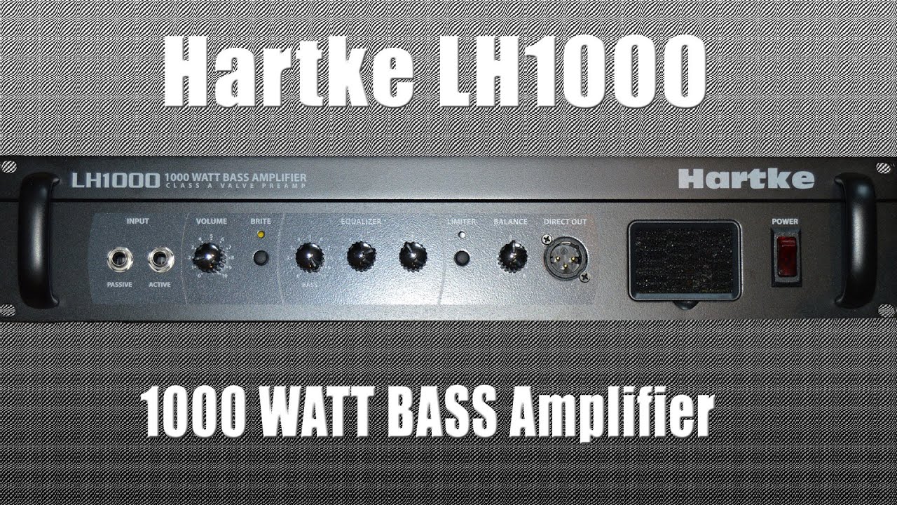 Hartke LH 1000 Bass Amplifier with Music Man Stingray