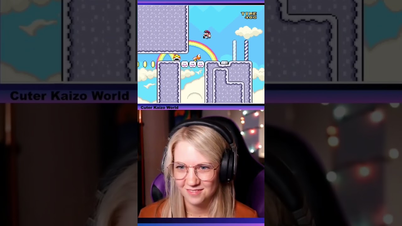 Who knew kaizo could be so adorable? 🥹🌈 #supermarioworld #kaizo #romhack #retrogaming #mariobros