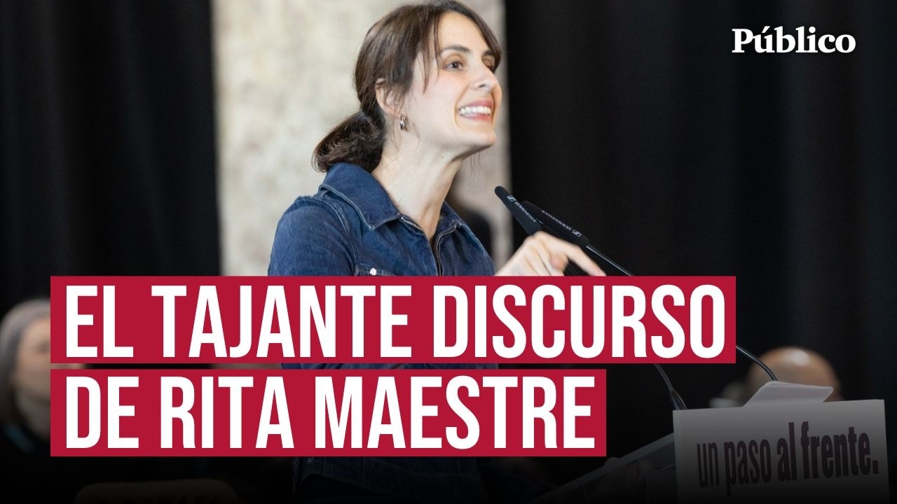 El alegato de RITA MAESTRE por la unión de las izquierdas para frenar a la ULTRADERECHA