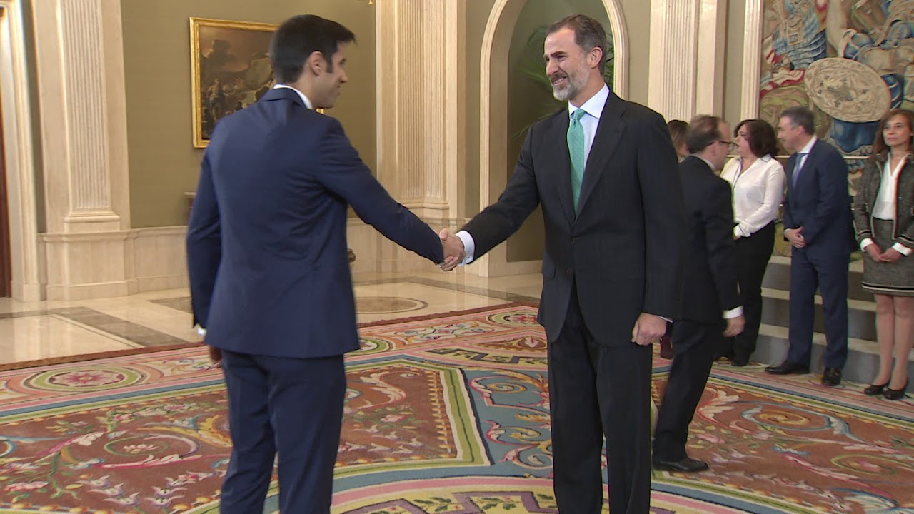 El Rey recibe en audiencia nuevos funcionarios del cuerpo de Ingenieros de Caminos