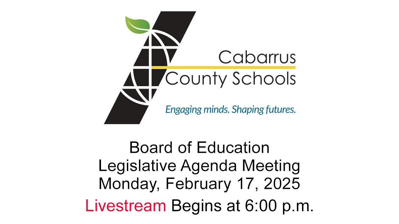 CCS Board of Education Legislative Agenda Meeting | Livestream | Monday, February 17. 2025