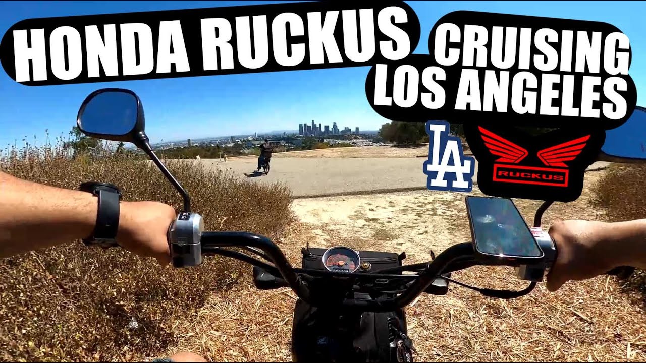 Cruising Los Angeles on my Honda Ruckus