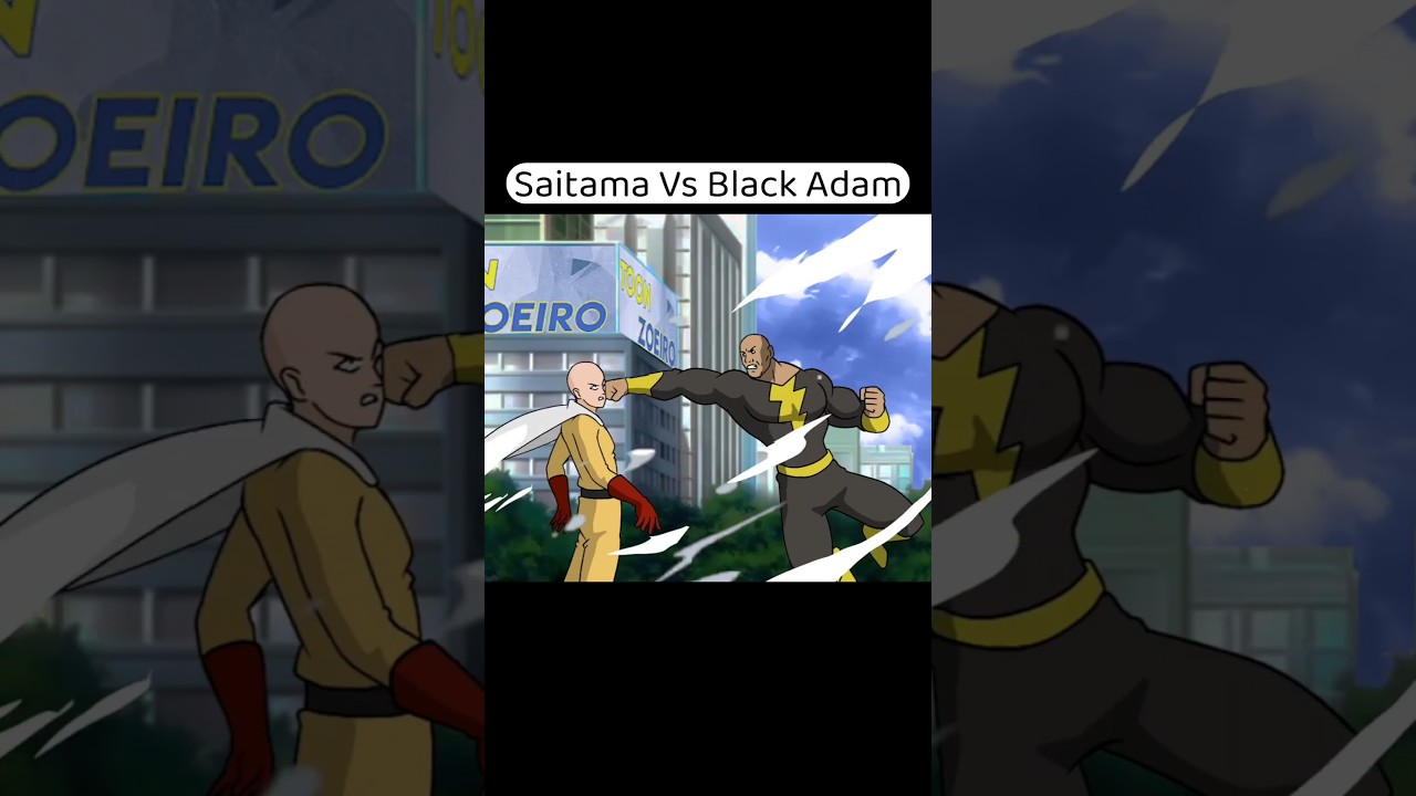 Saitama Vs Black Adam (Rock) 