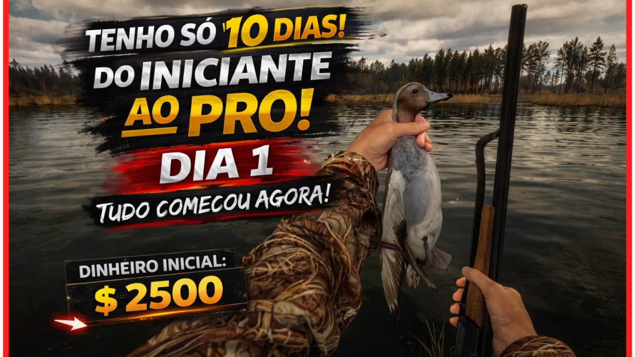 Só tenho 10 dias pra dominar a caça… e hoje começa tudo! (Bult Hunting Simulator)