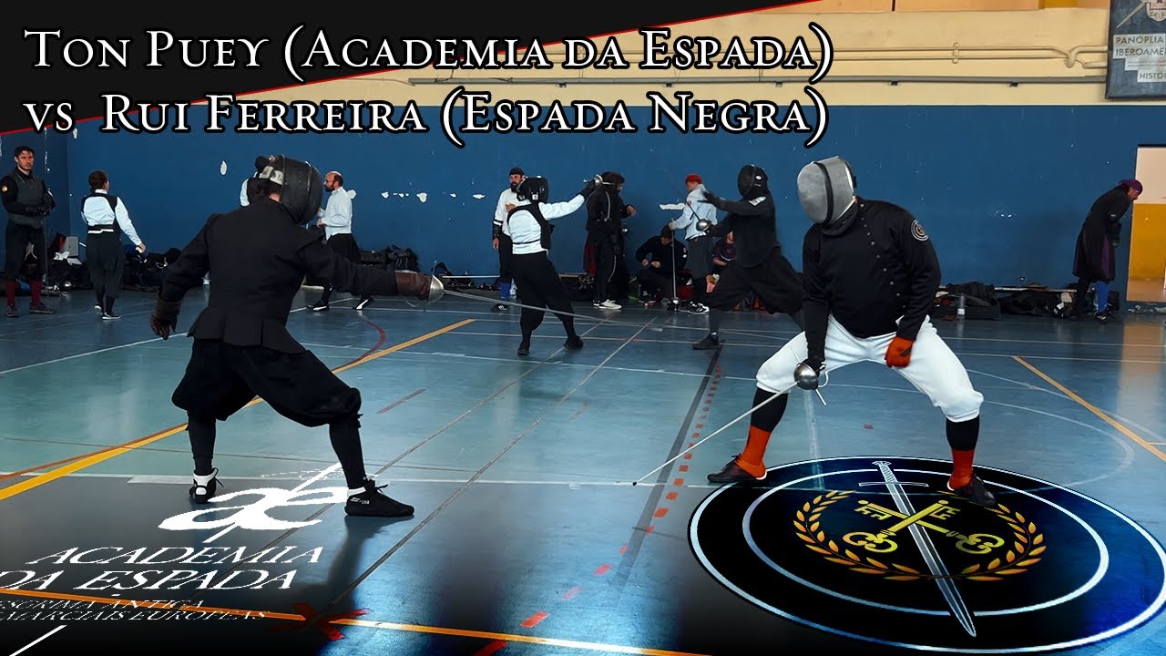 Rapier Sparring - Rui Ferreira (Espada Negra) vs Ton Puey (Academia da Espada)
