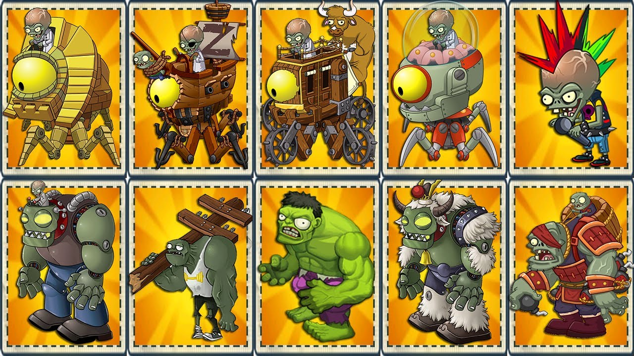 All Zomboss Battles Zombot vs All Plants Power-Up! in Plants vs Zombies 2 Final Boss