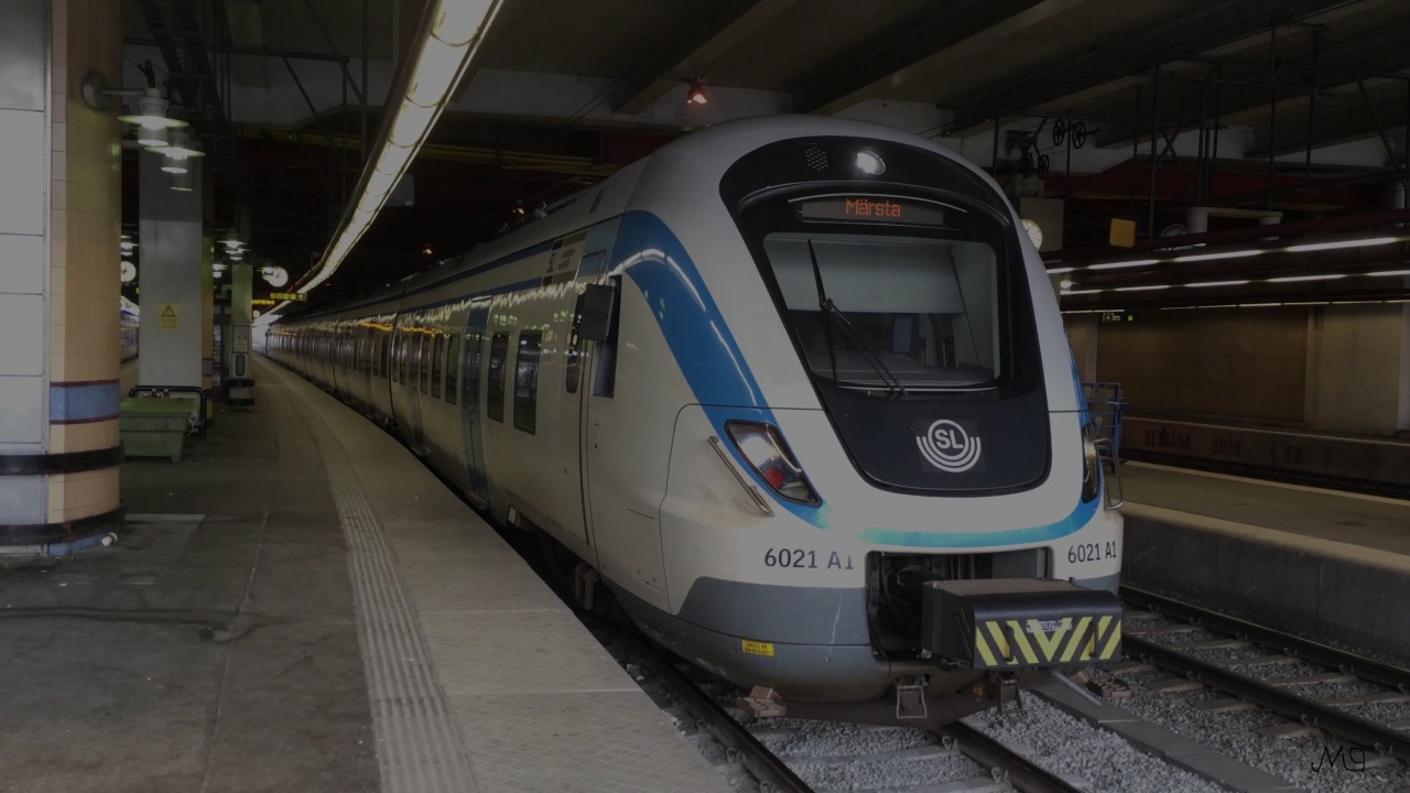 Pendeltåg på Stockholms centralstation
