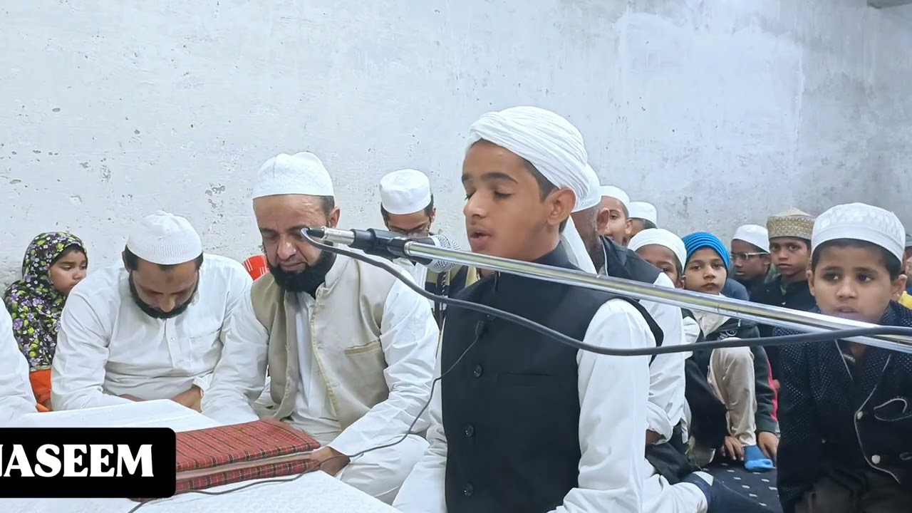 TAKMEEL E HIFZ E QURAN KAREEM HAFIZ MOHD AREEB MADARSA FAIZ E NASEEM R.A