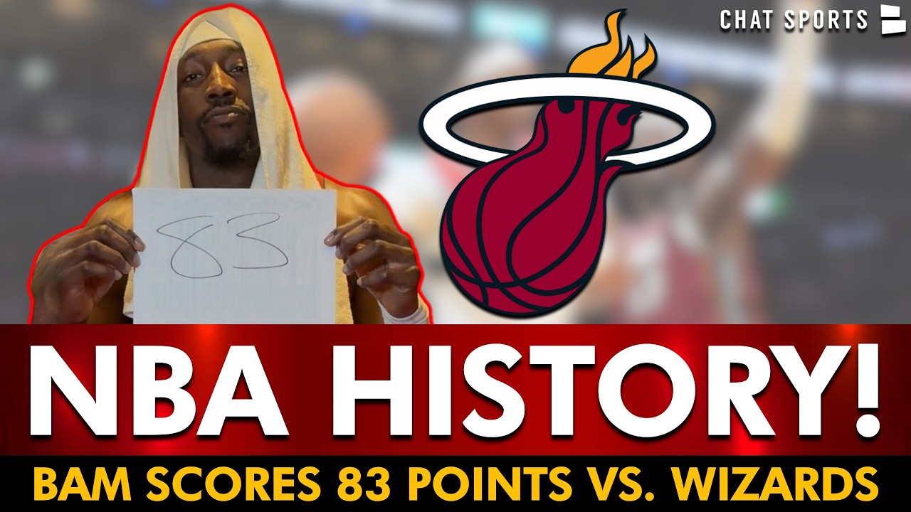 🚨NBA HISTORY🚨Bam Adebayo Passes Kobe Bryant With 83 Points In A Single Game! Miami Heat News