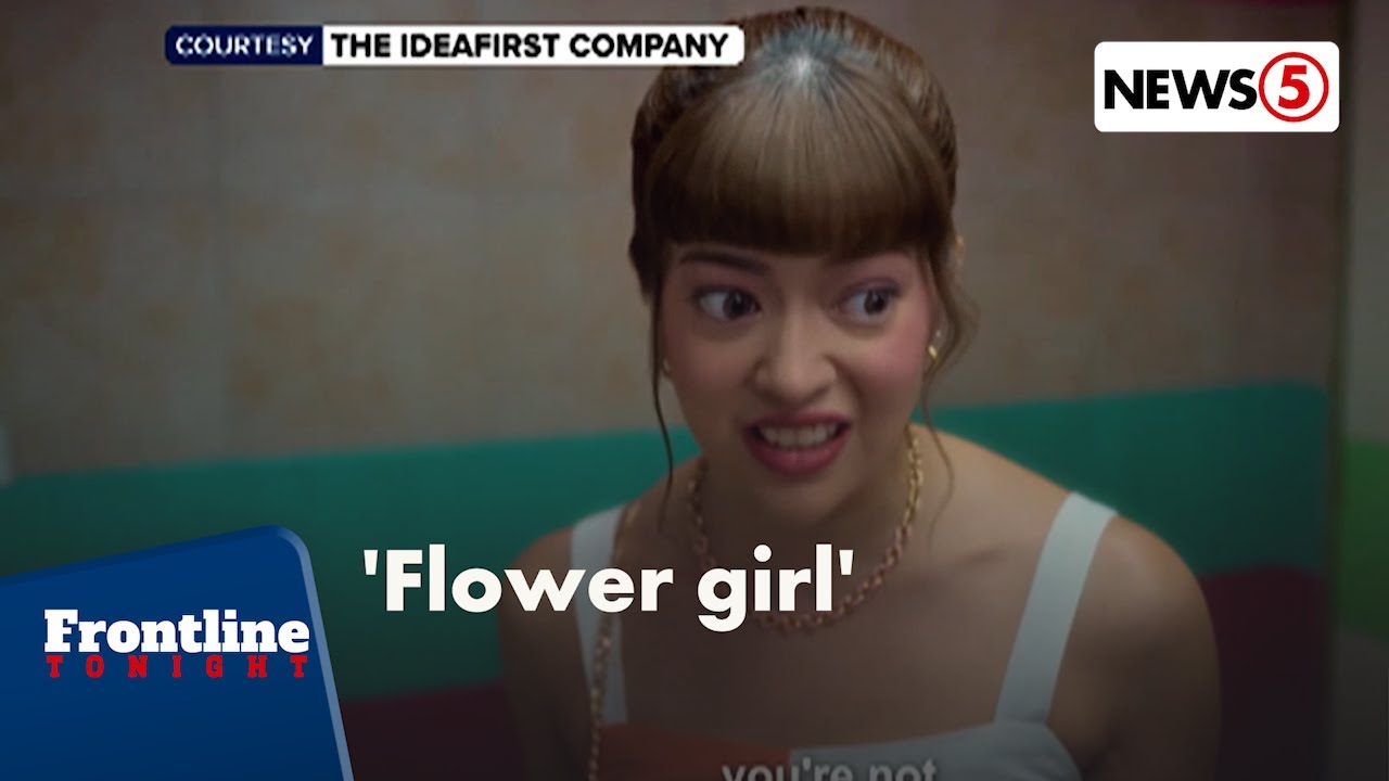 Sue Ramirez at Frontline Pilipinas showbiz anchor Jervi Wrightson para sa pelikulang 'Flower Girl'