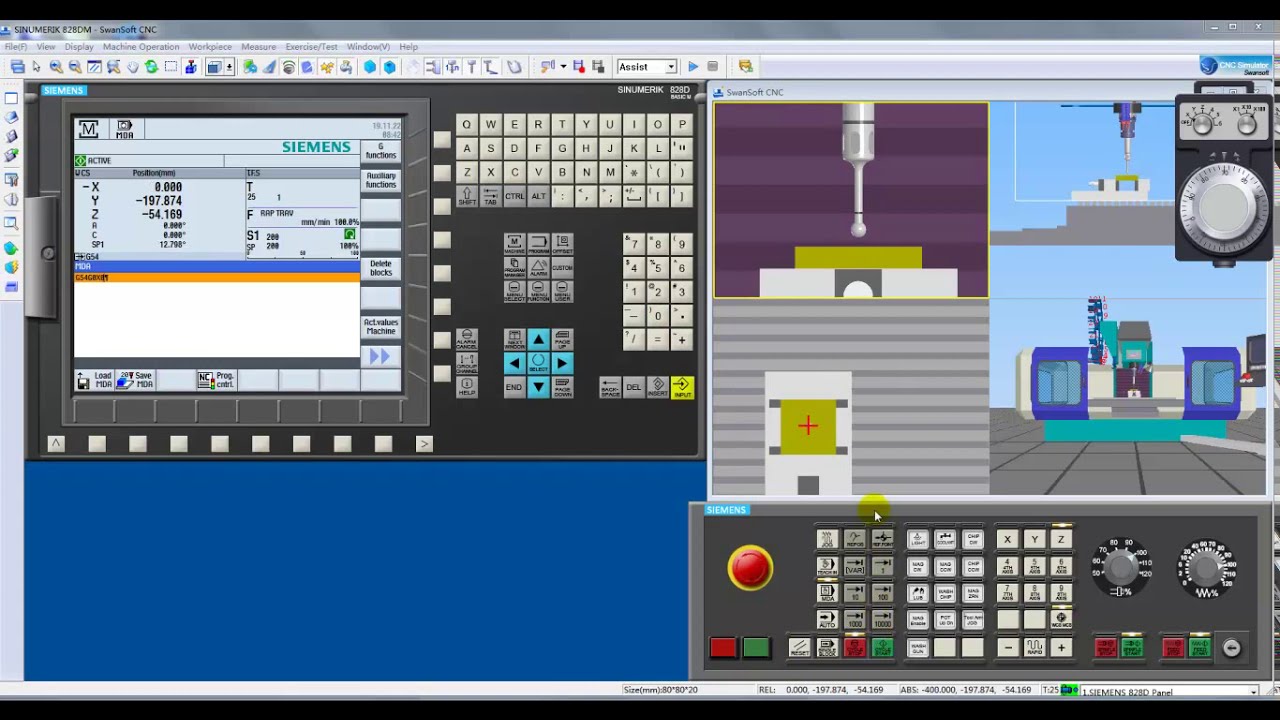 SINUMERIK 828D M Tool Offset Setting
