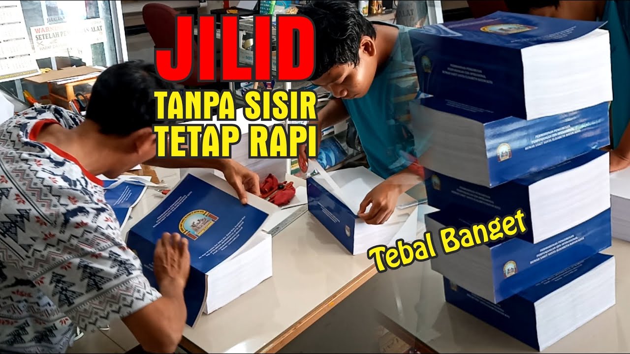 Tutorial jilid buku softcover dengan alat sederhana