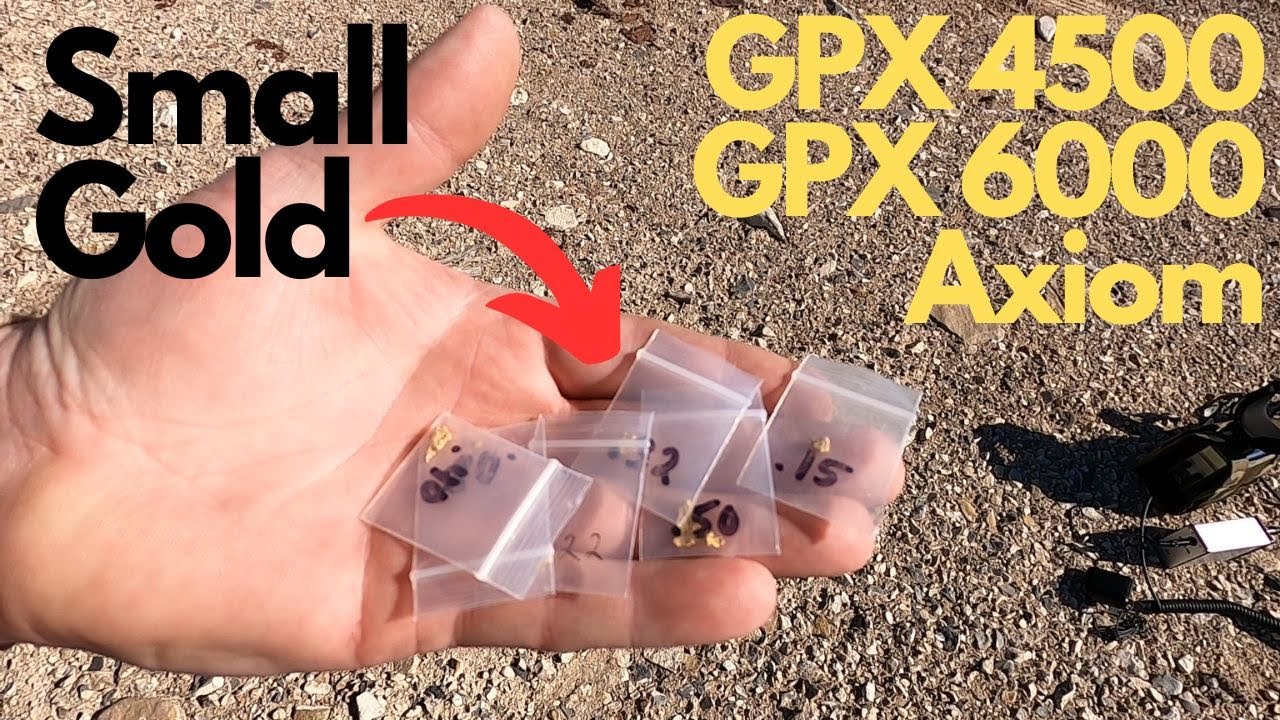 Маленький золотой Garrett Axiom против Minelab GPX 6000 против GPX 4500