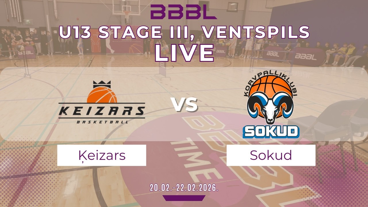 BC Kalev Cramo/KK Sokud 2013 vs RBS Centrs-2 2013 | BBBL U13 | Stage III