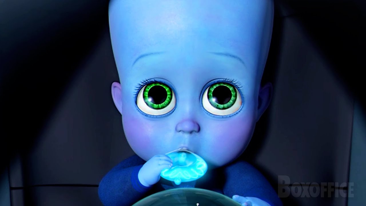 La historia del bebé azul | Megamente | Clip en Español