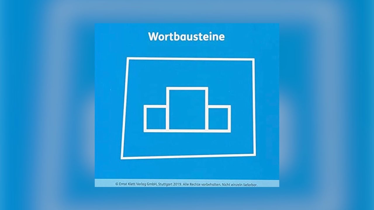 Wortbausteine - Rechtschreibung / Deutsch Klasse 2 bis 4