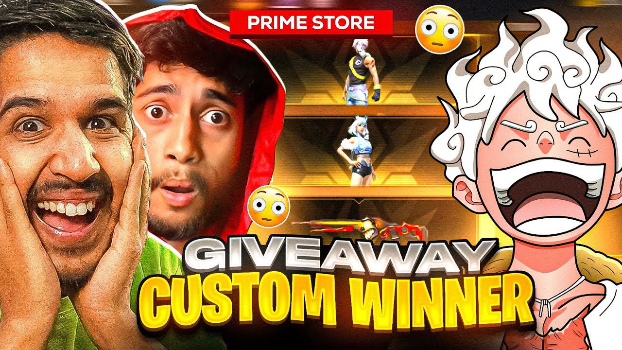 2025 Last Giveaway Custom Gameplay 🔥🥀 || Prime Store Gift Prize 🏆 @Badge99ff And @DesiGamers_ 🫶🏻