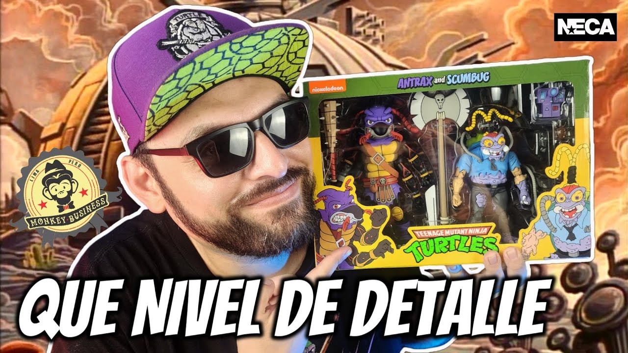 EL VERDUGO Y EL EXTERMINADOR | NECA TMNT CARTOON ANTRAX & SCUMBUG 2 PACK - UNBOXING / REVIEW