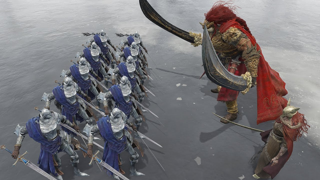 Malenia AND Consort Radahn Vs 10 Knights - Elden Ring Shadow of the Erdtree