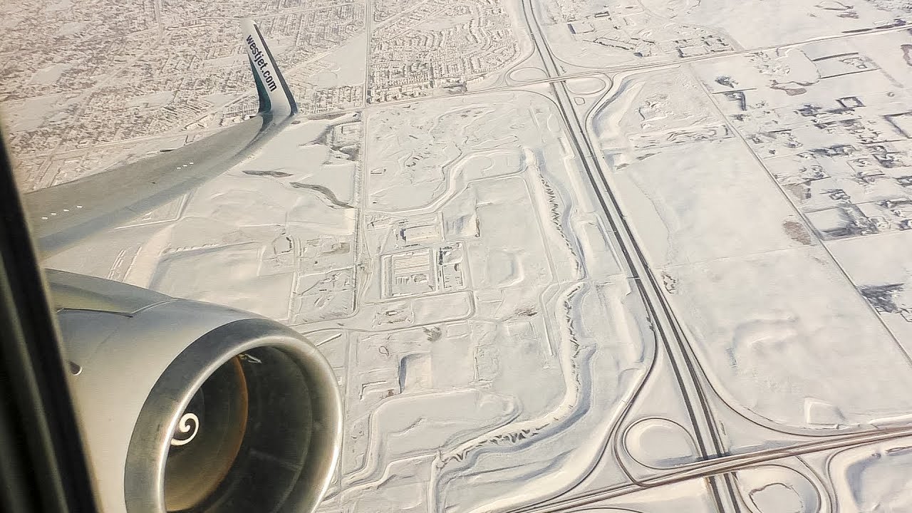 CF6 ENGINE ROAR | WestJet Boeing 767-300ER Winter Departure from Calgary Airport!