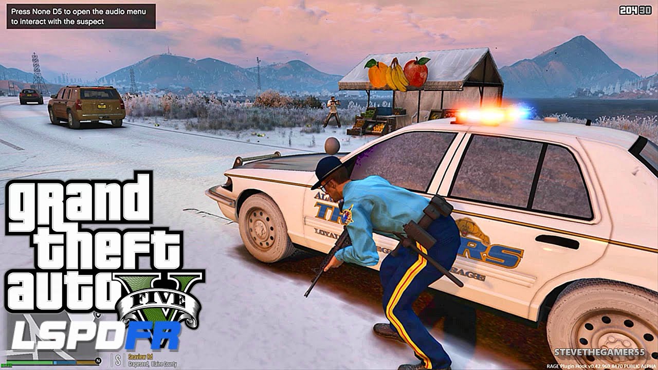 GTA 5 LSPDFR 0.3.1 - EPiSODE 137 - LET'S BE COPS - ALASKA PATROL (GTA 5 PC POLICE MODS) K9