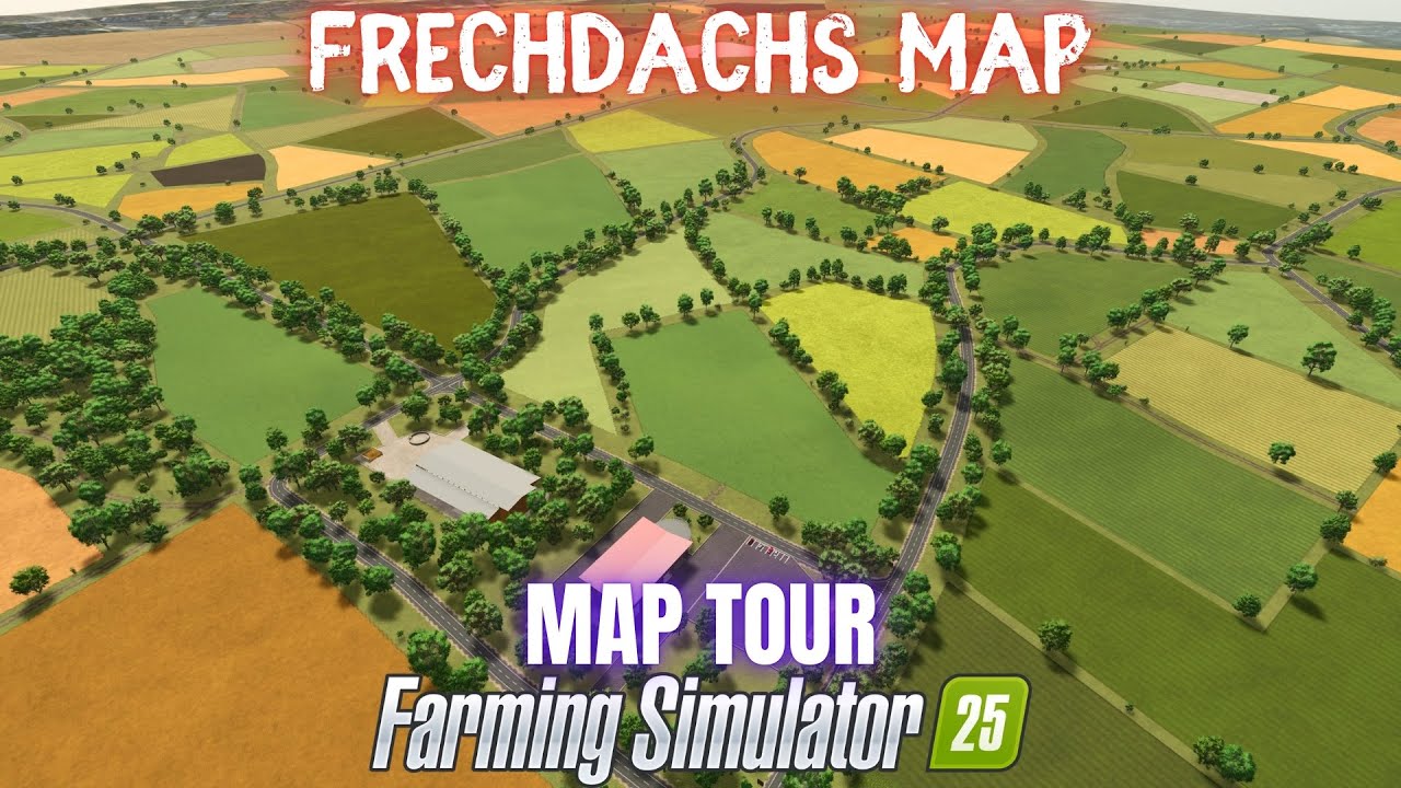 FRECHDACHS MAP 4X — Обзор карты — Farming Simulator 25