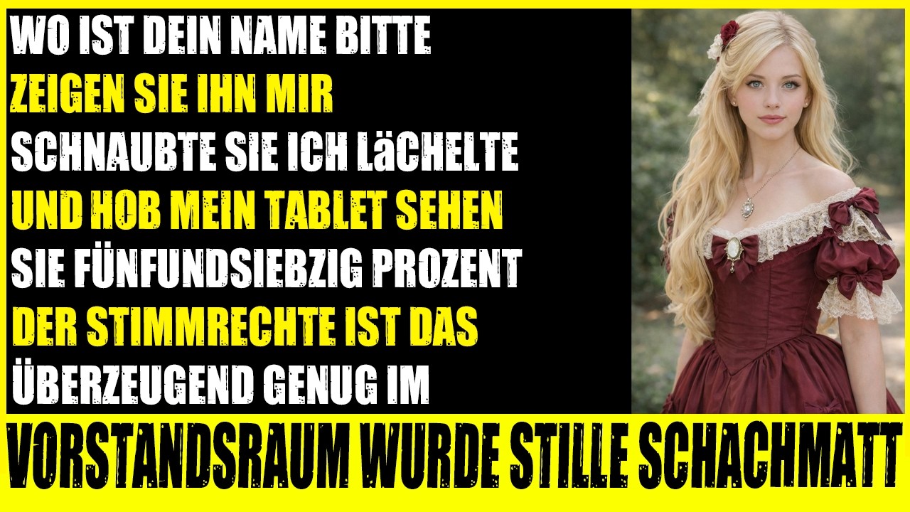 CEO sperrte mich im Vorstand aus  Ich kontrollierte 75 % der Stimmrechte