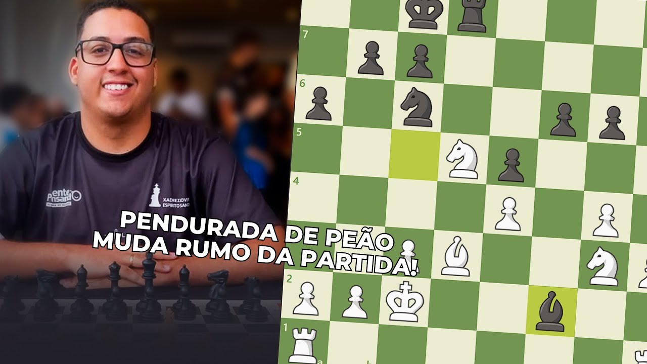 Perda de Peão complica posição equilibrada!