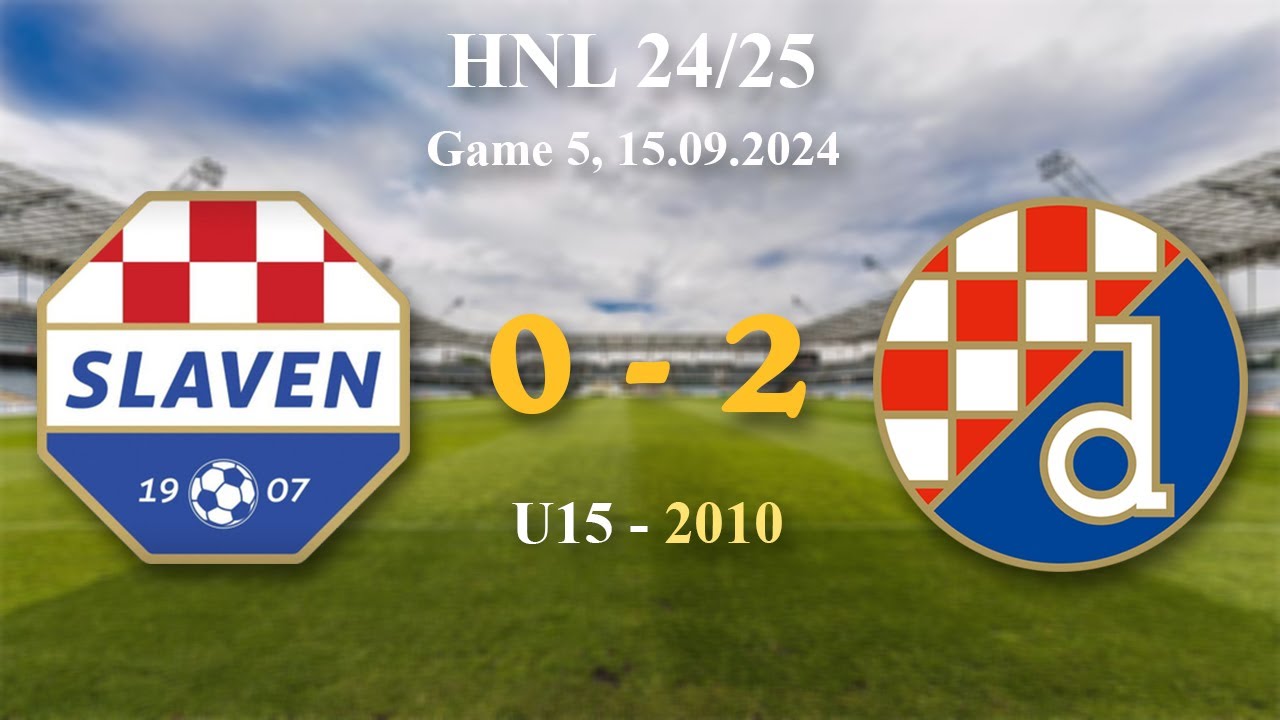 5. 2010 U15  Slaven Belupo 0-2 Dinamo, HNL 24/25, 15.09.2024 #croatiafootball #hnl