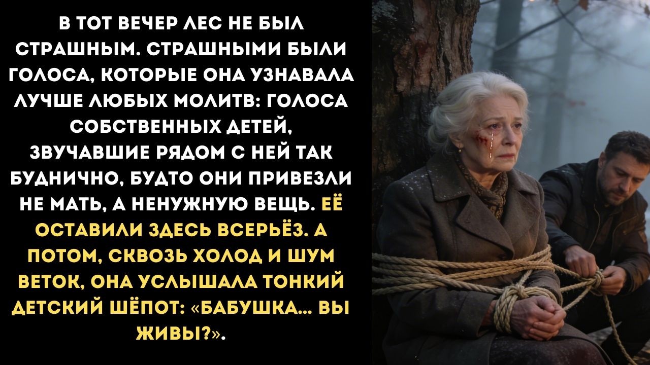 Дети привязали мать к дереву ради наследства… и она впервые поняла, что стала лишней