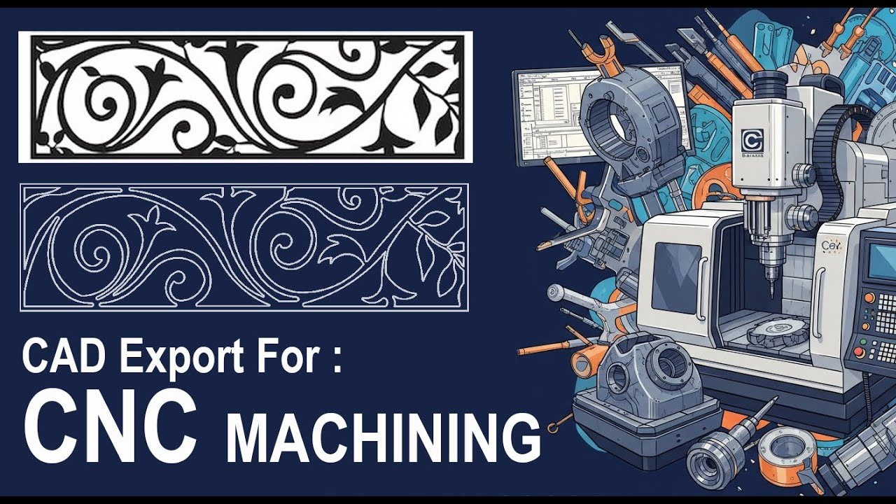 Преобразование AutoCAD в ЧПУ-станок | Как нарисовать эскиз и экспортировать его для ЧПУ | Полный ...