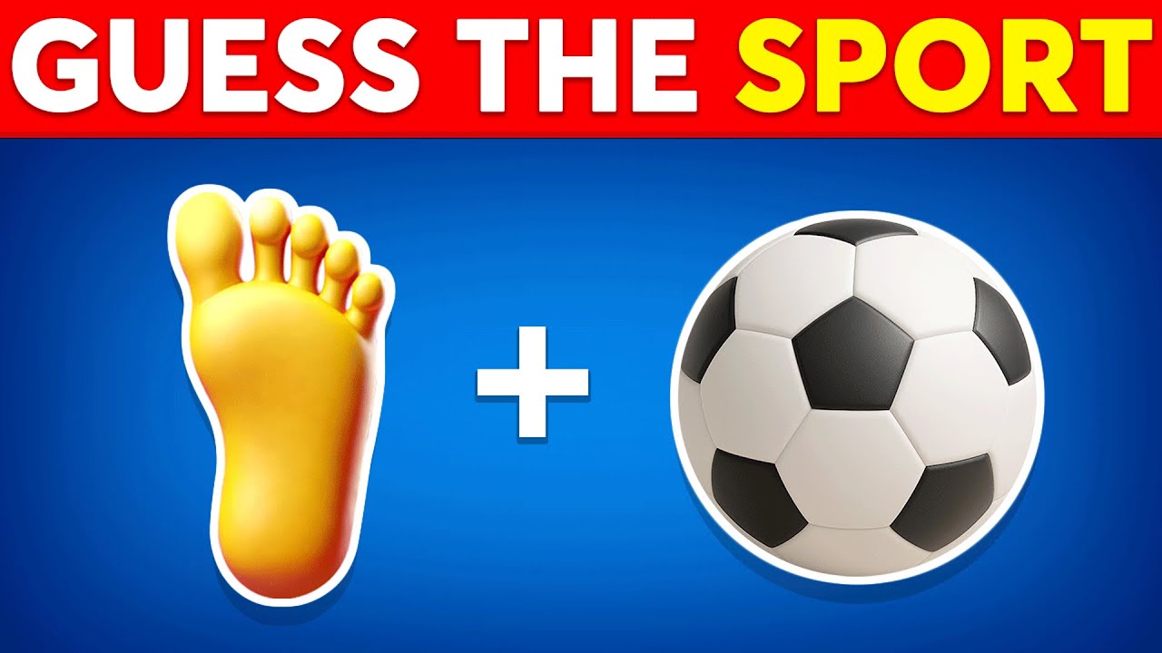 Czy potrafisz odgadnąć, jaki to sport po emotikonie? ⚽🏈 Quiz Emoji | Quiz Dino