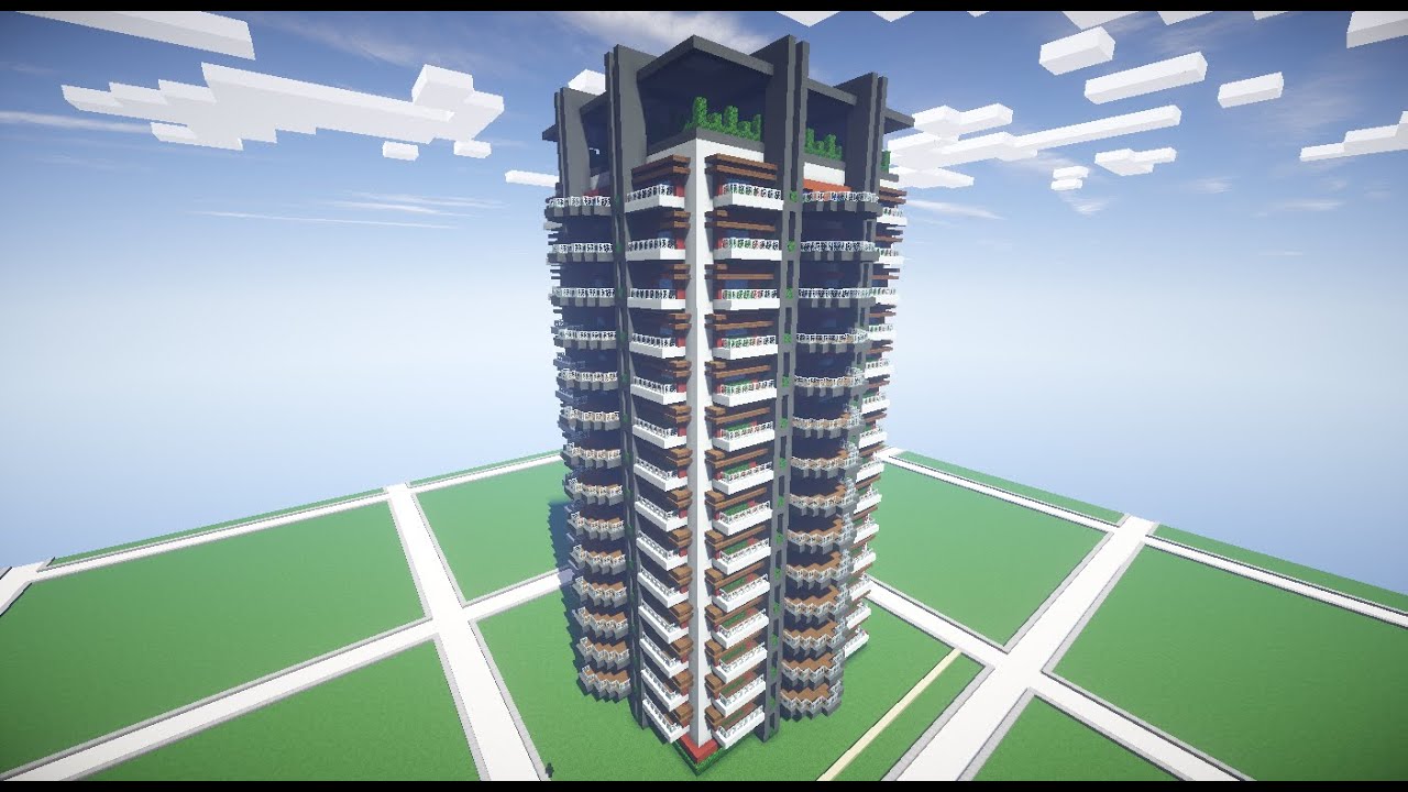 How to Build an Apartment Complex in Minecraft - Part 4