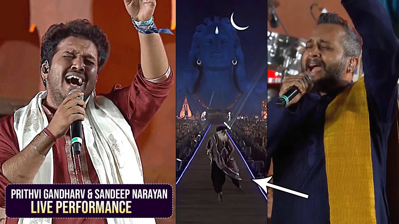 Prithvi Gandharv & Sandeep Narayan Energetic Live Performance At Isha Foundation | Mahashivarathri