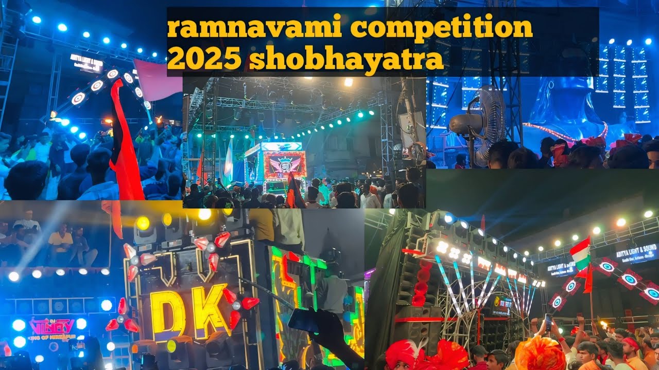 Ramnavami Sobha yatra 2025 Ramnavami Mirzapur 2025 vlog The xyz mzp full competition 2025 