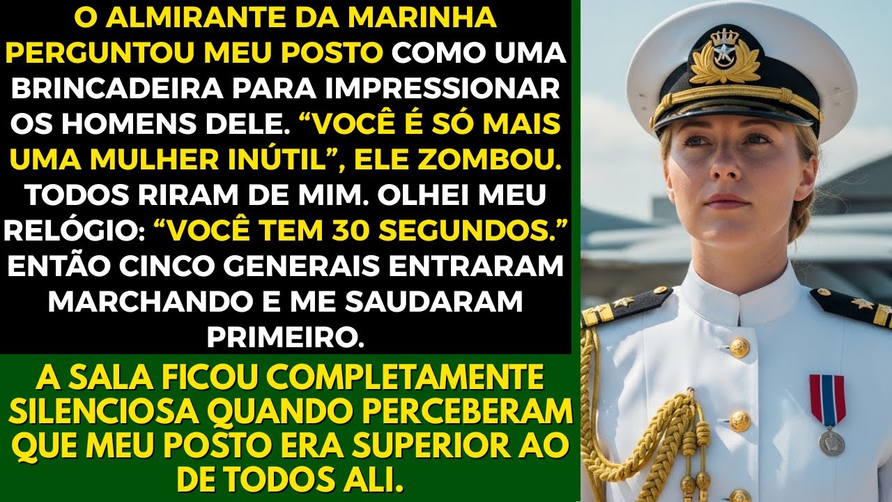 Um Almirante Perguntou Meu Posto Como Piada, Mas Cinco Generais Me Prestaram Continência Imediata...