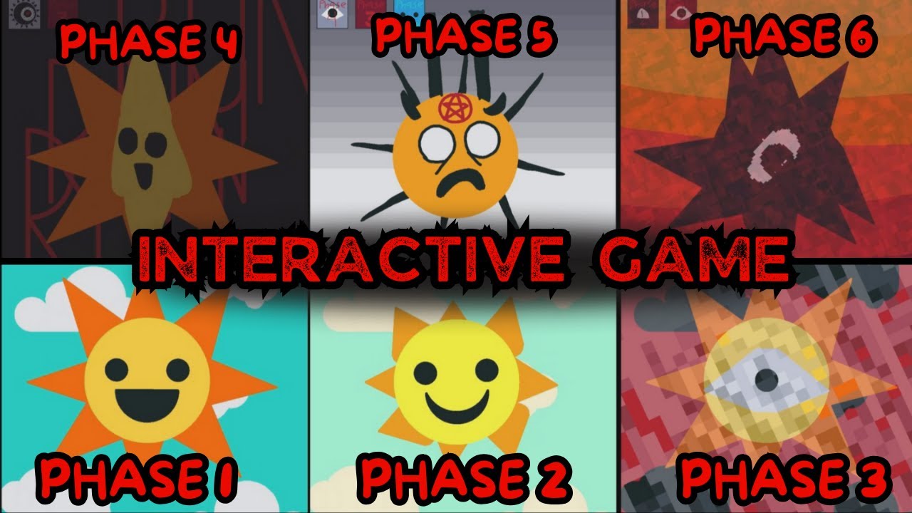 Sprunki Interactive Mr.Sun Phase 1,2,3,4,5,6 HELP MR.SUN