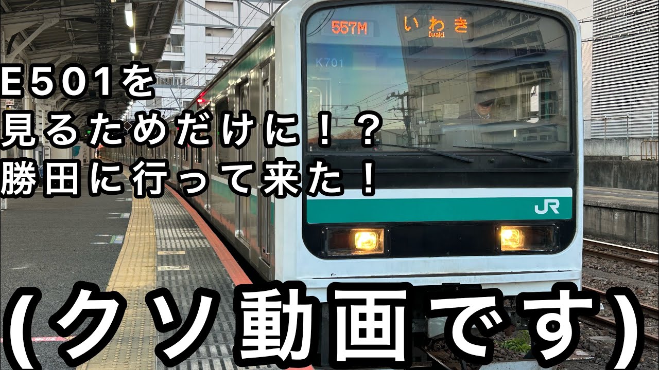 E501系を見るためだけに！？勝田に行って来た！