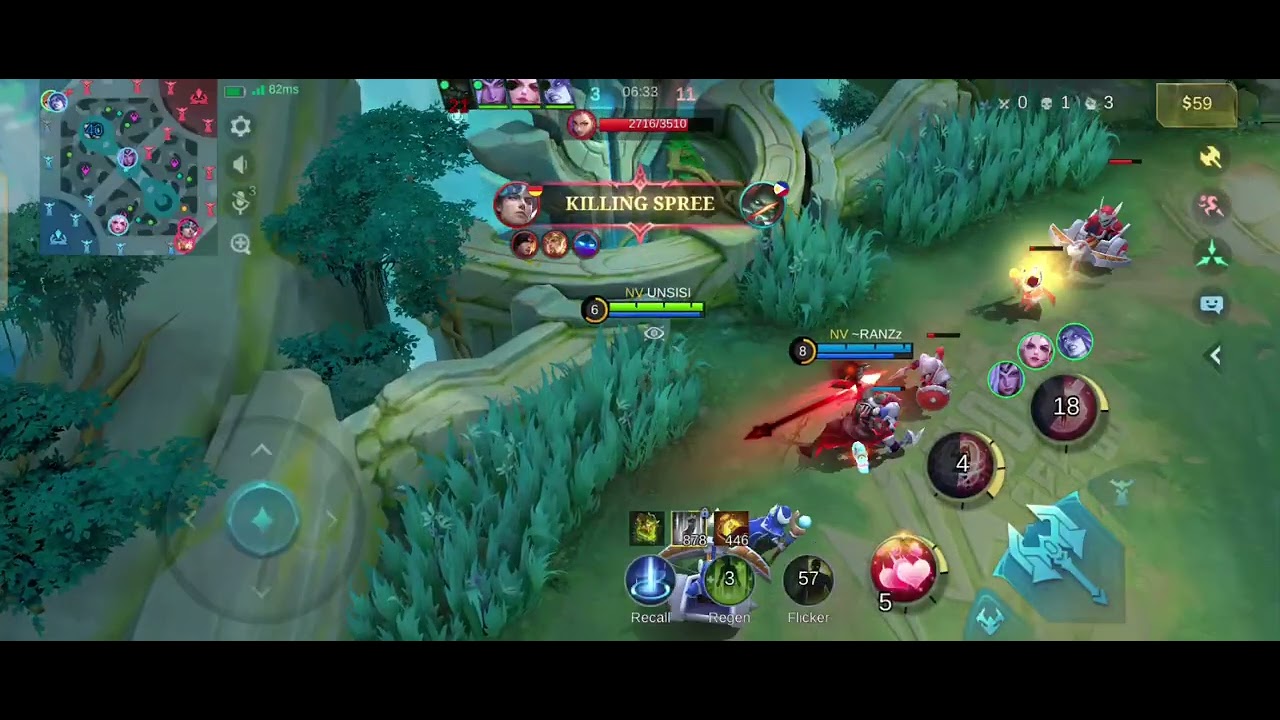 Epic Comeback mode serius Angela combo Moskov, musuhnya yakin menang late game auto bantai2!!