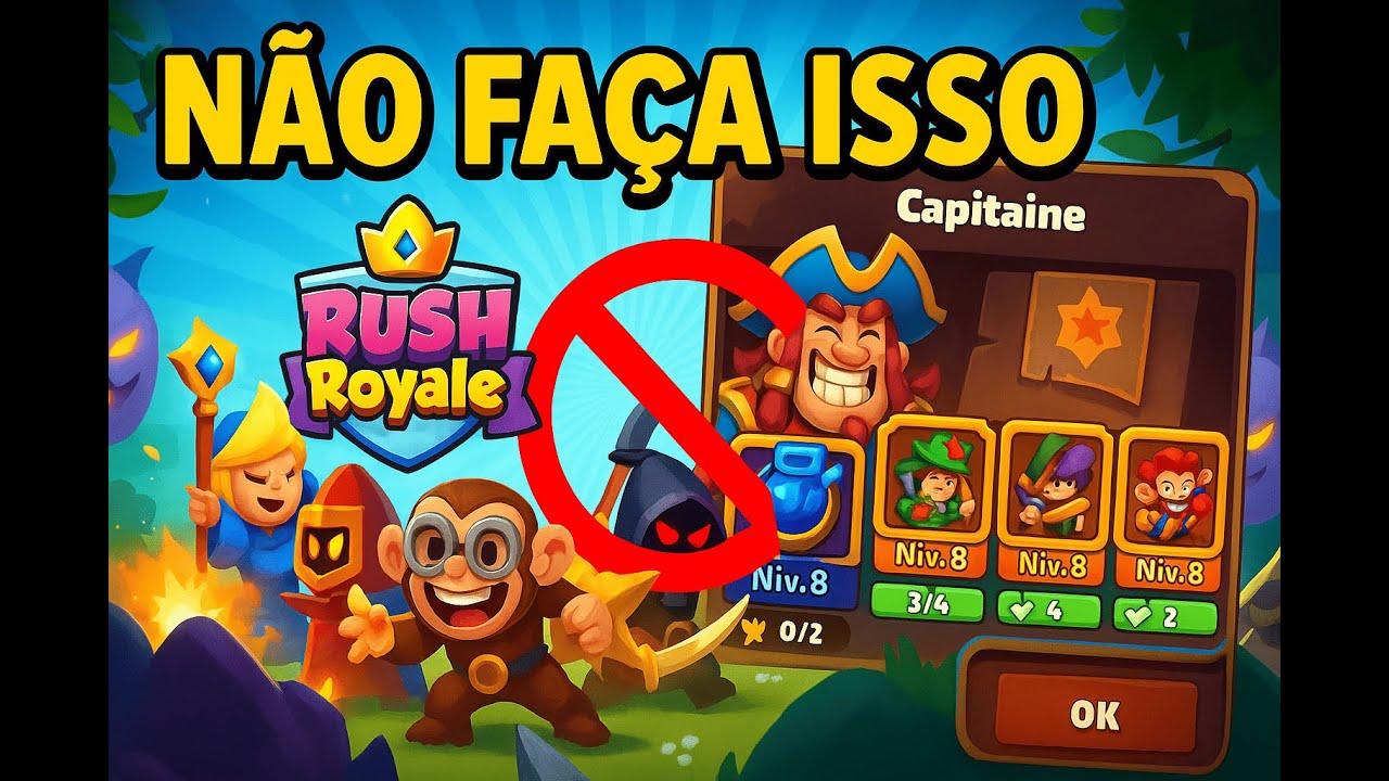 RUSH ROYALE - 4 ERROS QUE OS INICIANTES COMETEM NO RUSH!!!