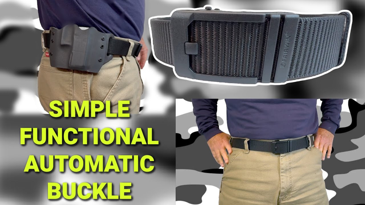 The FAIRWIN Automatic Men's Ratchet Belt ~ Secure, Stylish, and Tactical