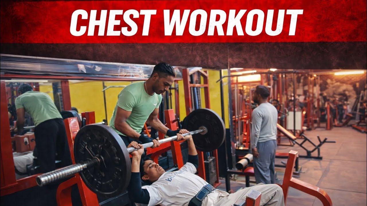 #motivation chest grow aise hota Hai best exercise ful video