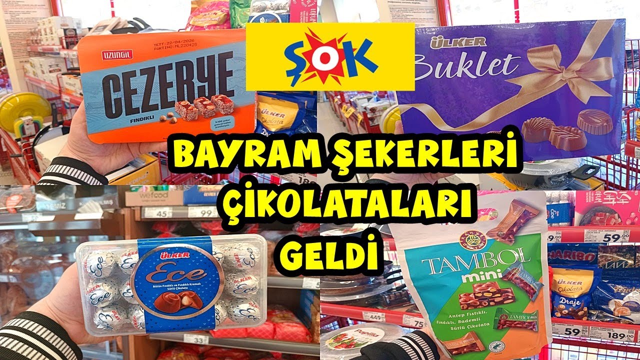 ŞOK UYGUN FİYATLI BAYRAM ŞEKERLERİ ÇİKOLATALARI💯ÜLKER ETİ ŞÖLEN BAYRAM ŞEKERİ❗ŞOK MARKET AKTÜEL