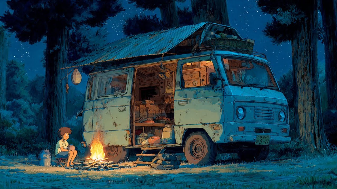 🚐 Starlit Van Journey Lo-fi | Nonstop Roadtrip Chill Mix | Study, Relax, Sleep