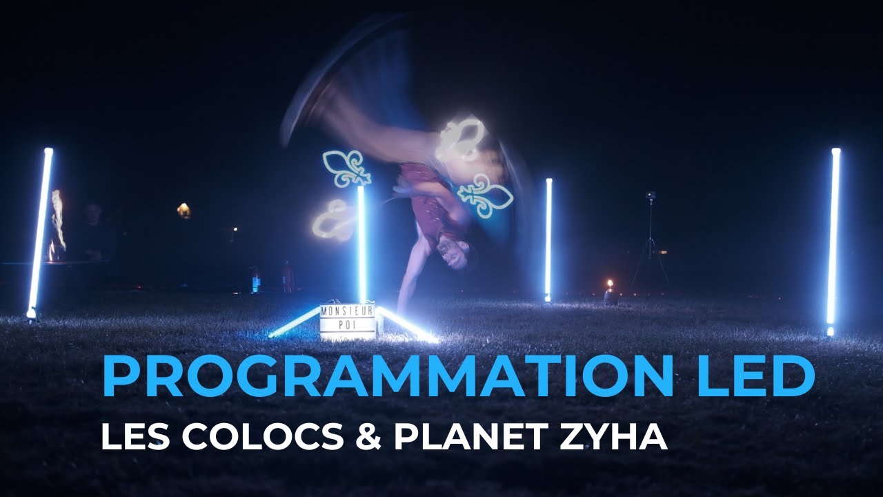 Les colocs remix par Planet Zyha -Spectacle poi Programmation LED 2025