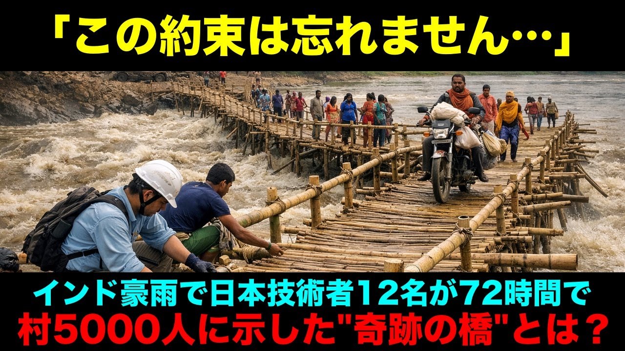 【海外感動秘話】「この約束は一生忘れない…」インド豪雨で孤立した村5000人...日本技術者12名が72時間で守った